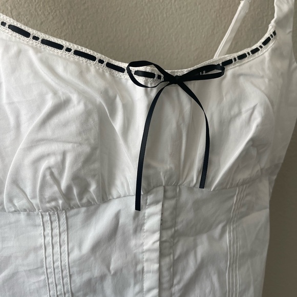 Berksha ASOS White and Black Bow Corset Top - Picture 3 of 9